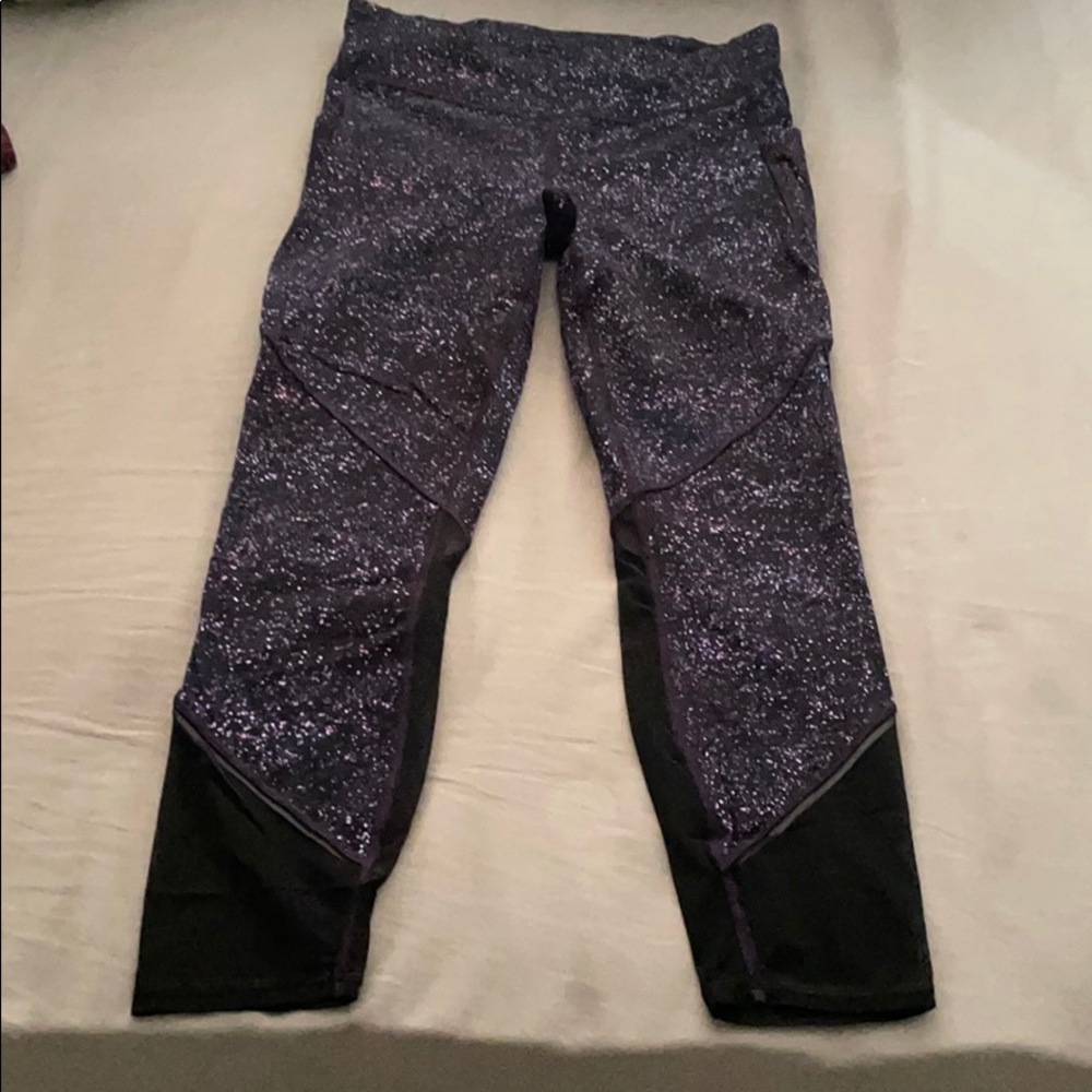 Lululemon Galaxy Print Mesh Legging with Pockets